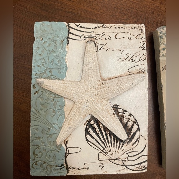 Coastal Starfish and Seashell Wall Decor Set - Picture 4 of 10